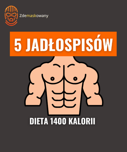 E-Booki Żywieniowe - 5 Jadłospisów (1400-4400 kcal)