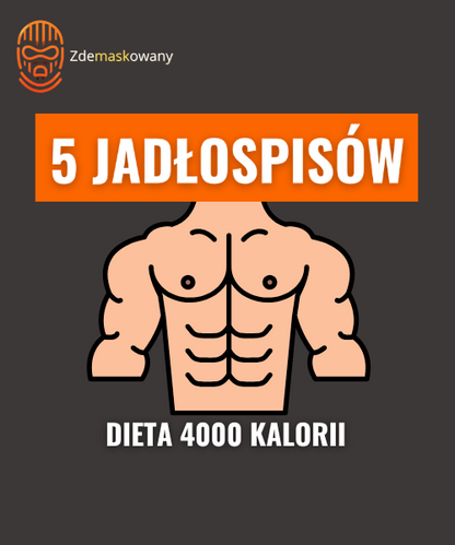 E-Booki Żywieniowe - 5 Jadłospisów (1400-4400 kcal)